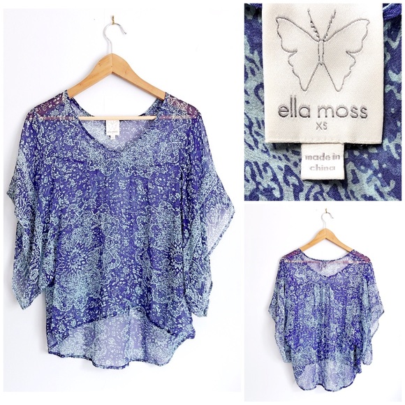 Ella Moss Tops - Ella Moss Silk Top XS